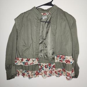 Charlotte Russe floral peplum jacket